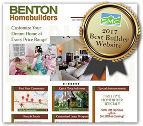 screenshot of Benton Homebuilders controlPanel website